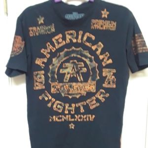 American Fighter Buckle Mens Small Graphic T Shirt